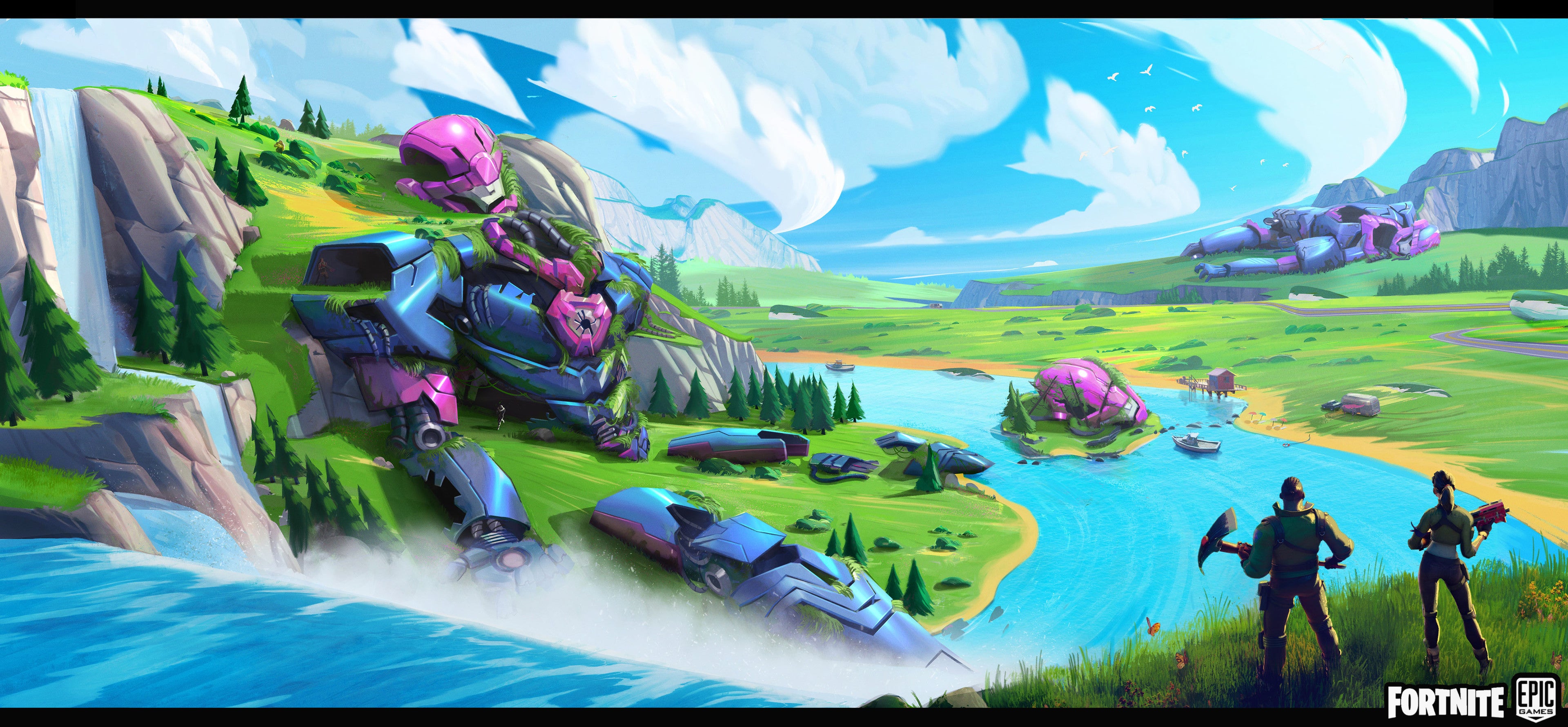 Fortnite Concept Art Offers Glimpse Behind The Scenes Eurogamer Net Gervasio Canda Epic Games Gc S14 Marvel Sentinels 02 
